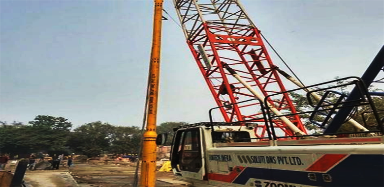 Vibroflotation Construction in India 印度振冲施工(图1)