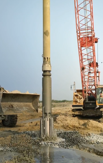 Vibroflotation Construction for Kamaphuli river tunnel S2 stage in Bangladesh Chittagong port  孟加拉吉大(图3)